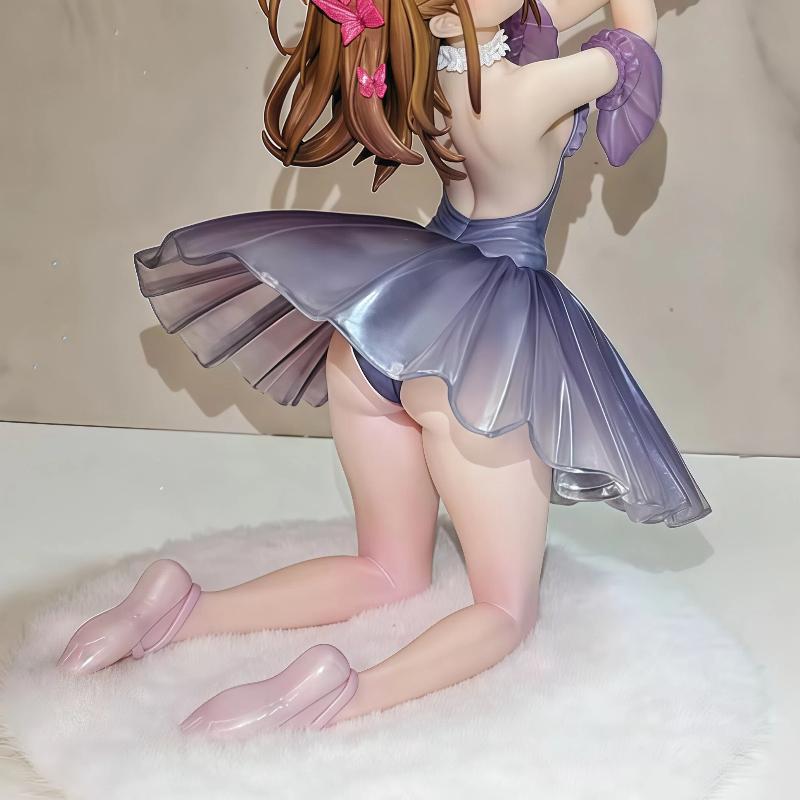 18cm Hot Anime Beautiful Girl PVC Action Figure On Stage Gray Ugly Duckling Collectible Statue Toy Model Decor Gift For Fans