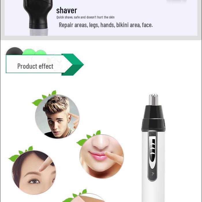 Kemei Unisex Nose, Ear, Eyebrow, and Beard Trimmer KM-6650/6651 Beauty Kit