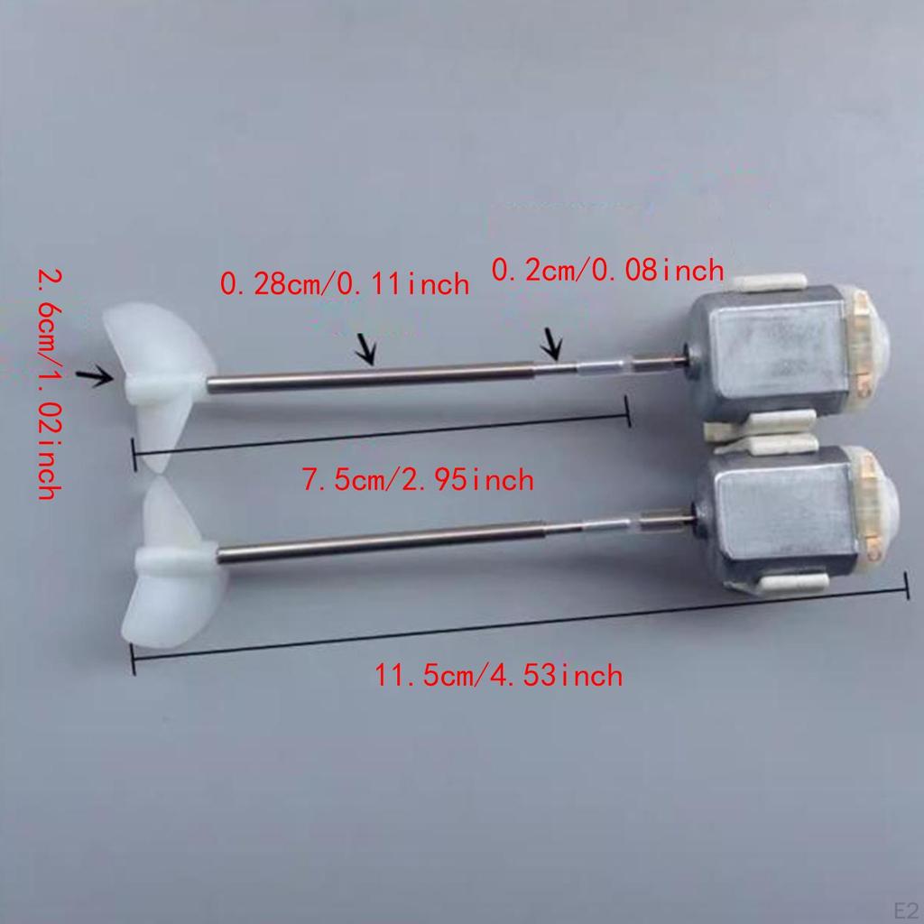 RC Boat 130 Motor Double Propellers Accessories Components Maintenance Professional 3V to 6V