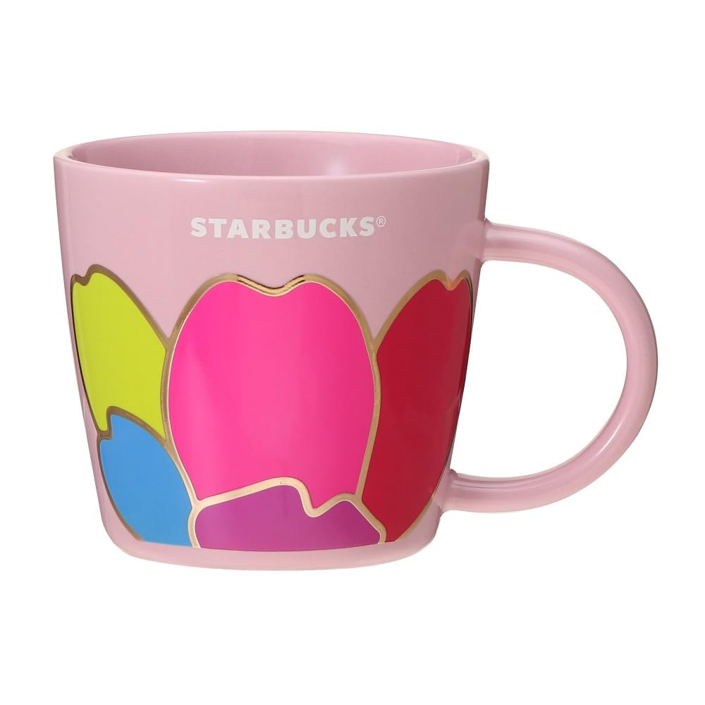 Starbucks SAKURA 2024 Mug, Colorful Petal, 355ml, Stoneware, Sakura Design