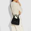 Coach Hadley Removable Shoulder Strap Polished Pebble Leather Basket Tote Bag Women Tote Black 78800-GDBLK
