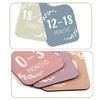Set of 8 Wardrobe Dividers Wooden Separator Set Baby Clothing Size Age Dividers