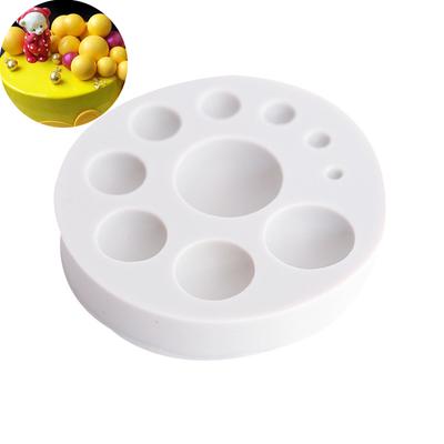 Sugarcraft Fondan Kek Araçları Daire Dekorasyon Çikolata Kalıp Silikon