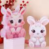 Cute Festival Lantern Material Kits DIY Craft Cartoon Rabbit Lamps  Women
