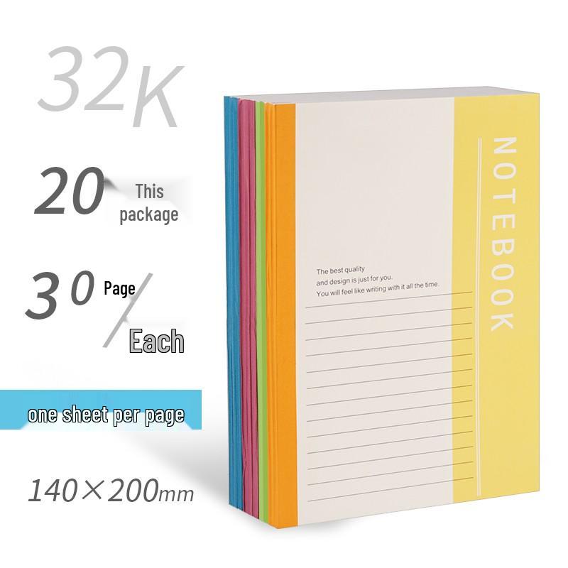 30 Super Thick B5 Soft Cover College Notebooks - Ideal for Classroom Notes & Diaries