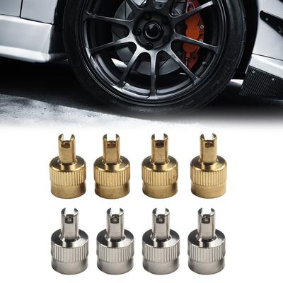 8 Stück Reifenventilkappen Zubehör Auto Ersatz Silber
