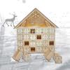 Christmas 24 Day Countdown Calendar With Light Wooden Drawer Home Decor Ornament For Kids Light Up Gifts Candy Drawer Organizer