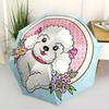1pc Poodle Floral Automatic Folding Umbrella - 8-Rib Durable Iron Frame, Compact Portable for Daily Travel Yy251205042