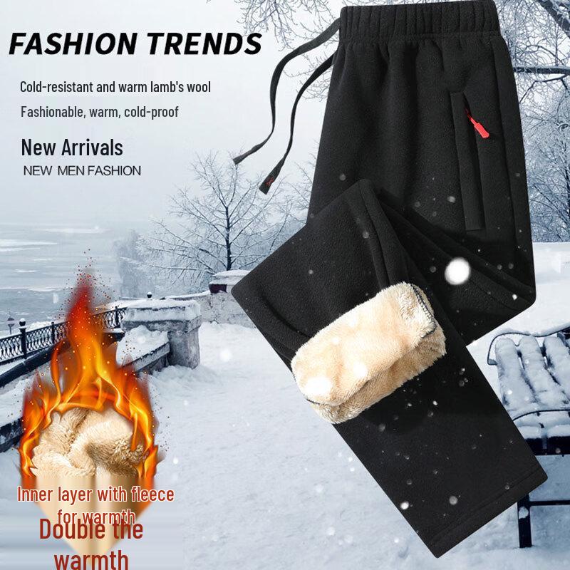 Men's Winter Fleece Lined Casual Pants