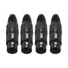 Uxcell 4-pin XLR Female Connector, 4-pack, Microphone Audio Cable Plug Socket Accessory for Mixer Power Amplifier, Black, 2.76 Inch