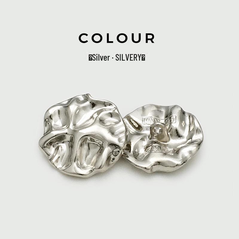 Wszechstronne Złote Wklęsło-Wypukłe Guziki do Płaszczy dla Męskich i Damskich Kurtek i Koszul