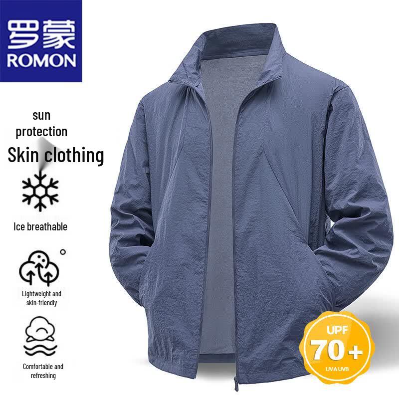 ROMON Men s Ice-Feel Breathable Long-Sleeve Sun Protection Jacket XL