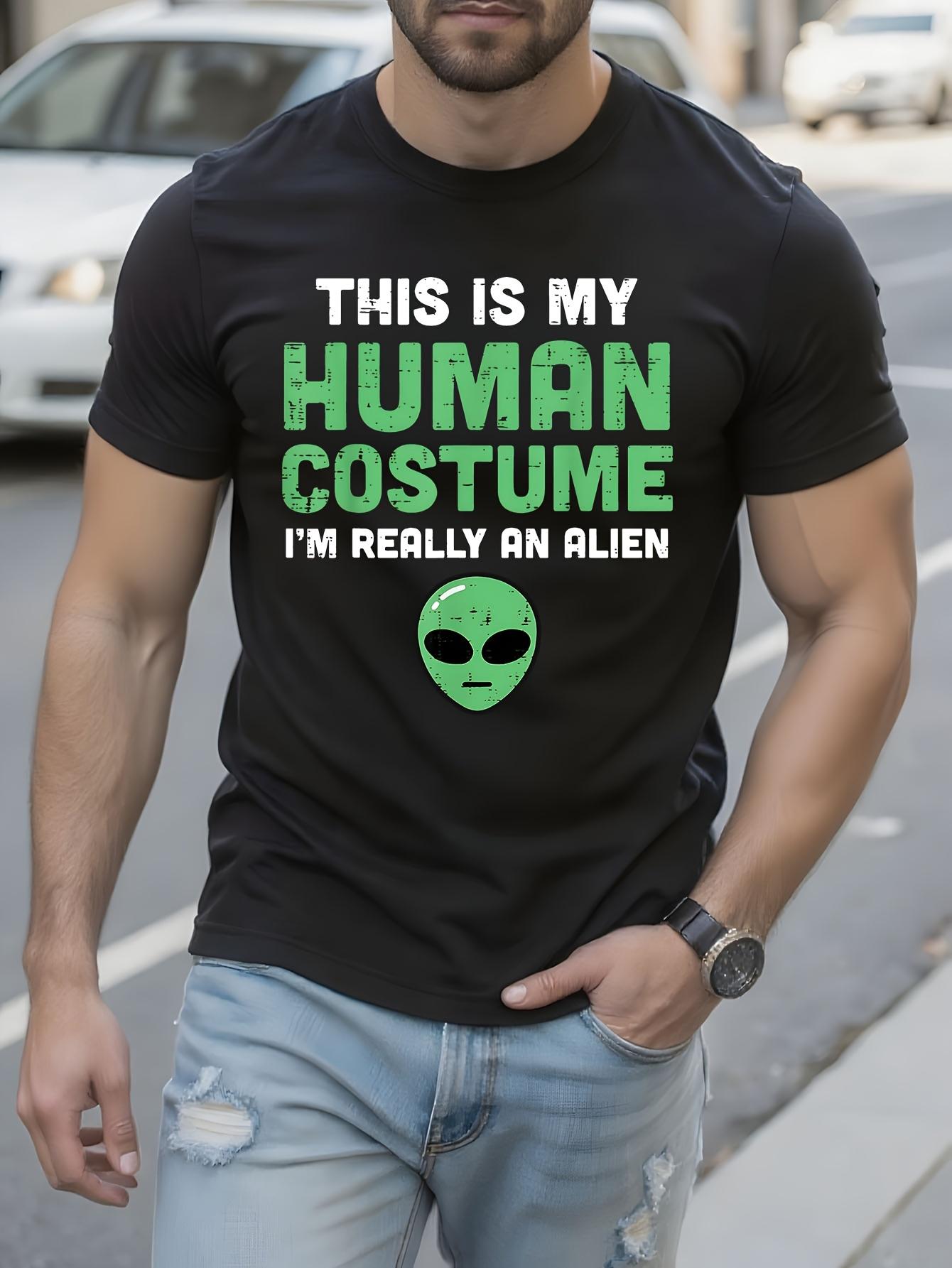 Funny Tshirt Funny Halloween Alien Costume Tshirt - This ... XXXXL