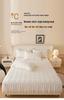 Princess Style Wool Lace Bed Skirt Cover - Non-Slip All-Season Thickened Mattress Protector for Single Beds