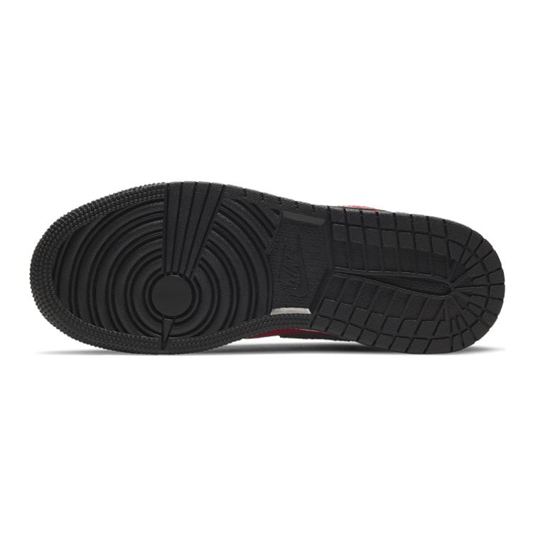 Jordan 1 Low Gym Red Black Pebbled GS 553560-605