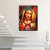 5D DIY Diamond Painting Jesus Looking In The Mirror Cross Stitch Kit Mosaic Diamond Embroidery Rose Full Round Square Drill Home Decoration