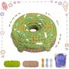 YAMAXIN Donut Theme Crochet Kit for Beginners - DIY Craft Tool Set Easy Knitting Arts And Crafts Project