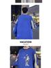 Men’s Trendy Colorblock Patchwork Hoodie – Spring/Autumn, Loose Fit, Plus Size, Round Neck, Long Sleeve Printed Top