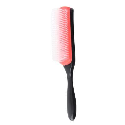 Cepillo de peinado con cojín de 9 filas, cepillo de viaje desmontable para desenredar cabello rizado