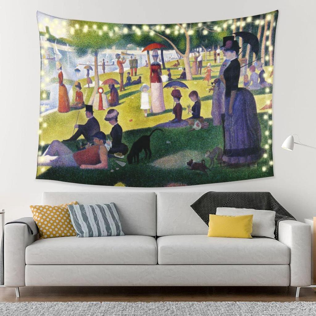 Tapestry Wall Hanging Art Home Decor The Kiss by Gustav Klimt Art Print Painting for Living Room Bedroom Bathroom Dorm