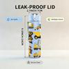 1PC Mixed Construction Truck Group Print 750ml Color Plastic Sports Water Bottle Leakproof Flip Straw Lid Suitable for Sports Office Home Use