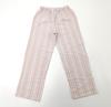 Takihyo EDWIN Long Sleeve Pajama Soccer Check and Stripe Shirt Pink Size L Women's Set, 100% Cotton, Pattern, Open-Front Pajamas, Stripe,