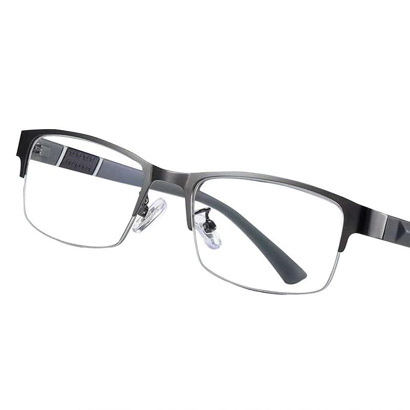 Flexible Presbyopic Glasses Classical Half Frame Men Business Far Sighted Eyeglasses Ultralight Eyewear Diopter +1.0 To +4.0
