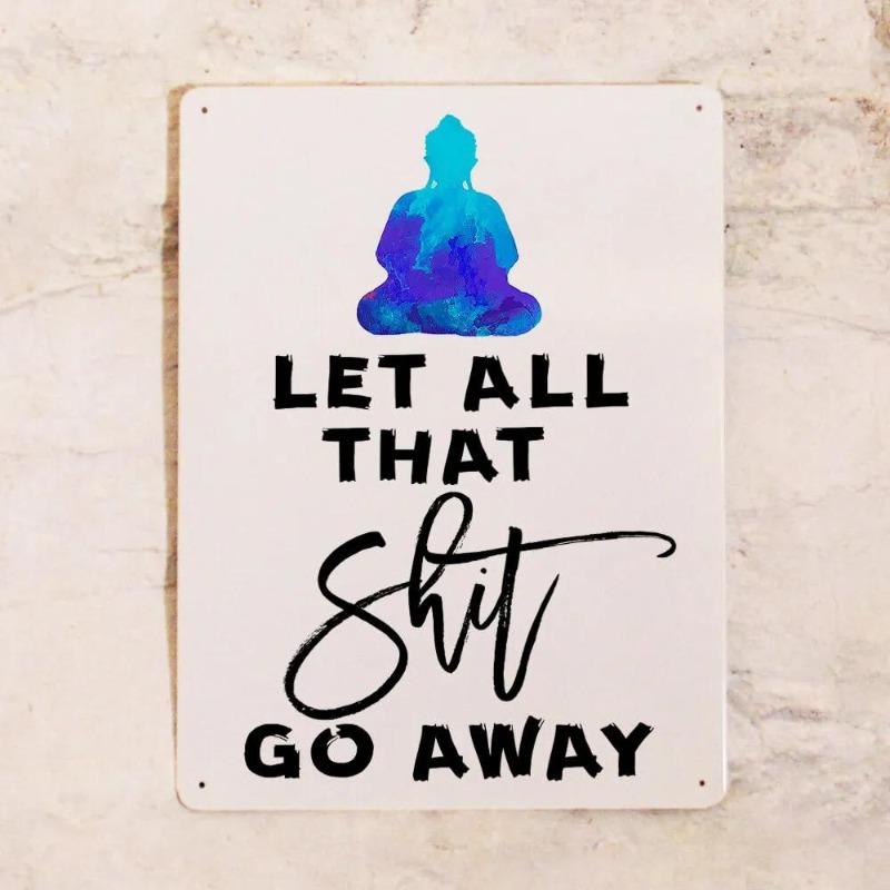 I Don't Give a Duck Funny Metal Sign 20x30cm, Bathroom Wall Decor Humor Plaque