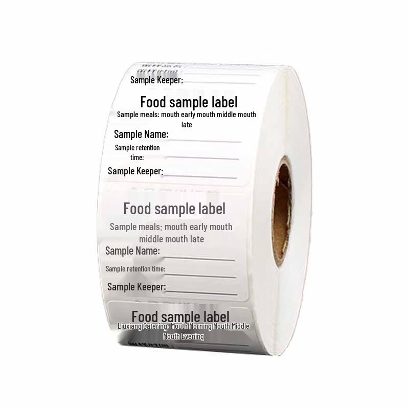 Removable Sample Box Label Stickers