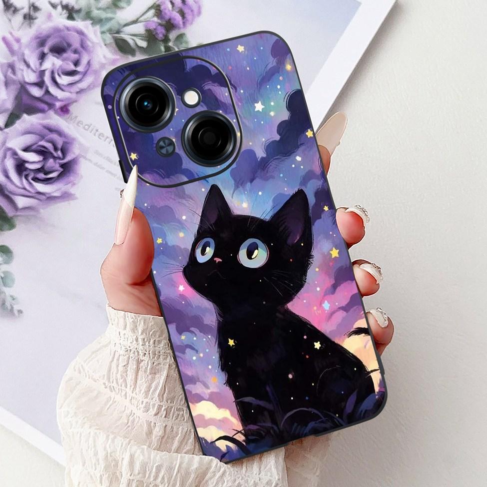 6.67'' For Tecno Spark Go 1 Case Pop 9 Cover Cute Cat Cartoon Fashion Butterfly Boy Girl Back Cover For Tecno Pop 9 Phone Case