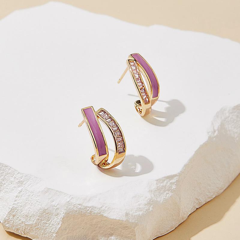 

Элегантные серьги, маленькие и изысканные, модные и универсальные серьги 5#