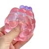 Clear Beaded Cube Squeeze Toy Anxiety Relief Sensory Stress Sugar Ball Soft Stretchy Cube Pinch Toy Home Office Relaxation Tool