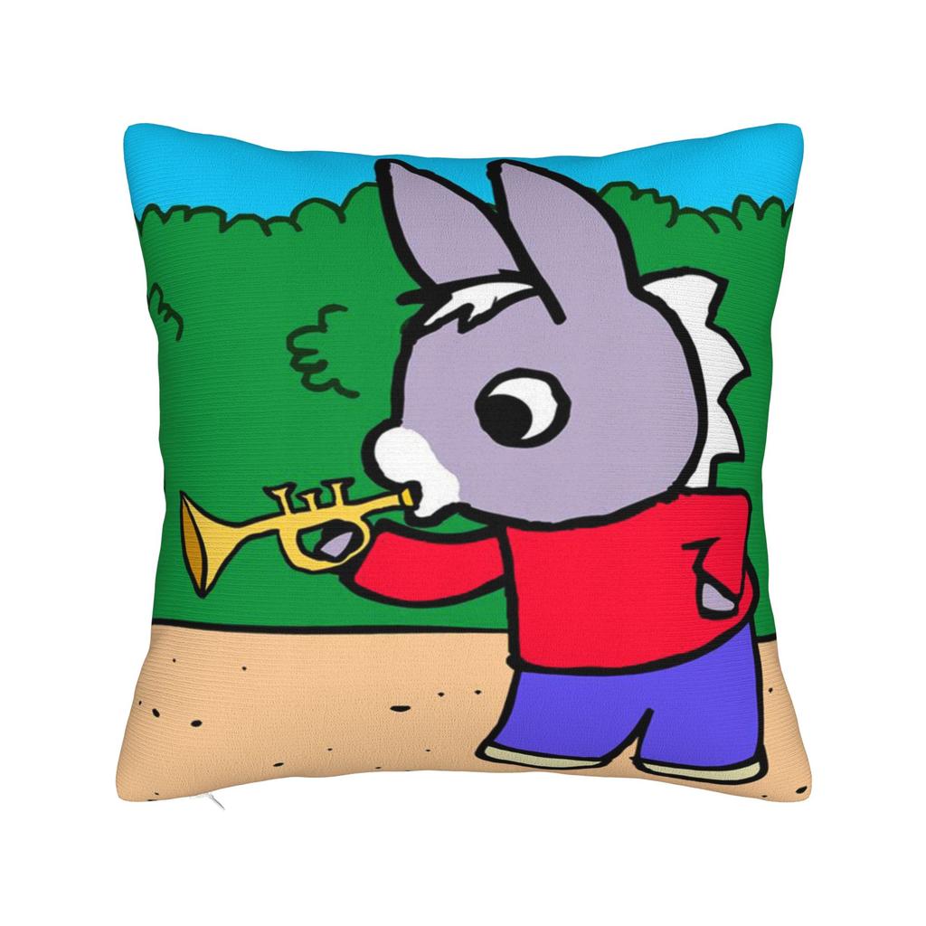 Kawaii Trotro Cartoon Pillowcase Polyester Cushion Cover Decorations Animation Throw Pillow Case Cover Home Zippered 40X40cm