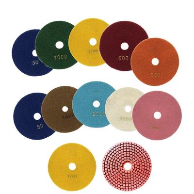 1pc 5 Inch 125mm Polishing Pads Wet/Dry Flexible Grinding Sanding Discs For Granite Stone Concrete Marble Polishing