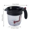 1L Capacity Fat Separator Measuring Cup Oil Strainer Efficient Grease Separator  Healthier Cooking
