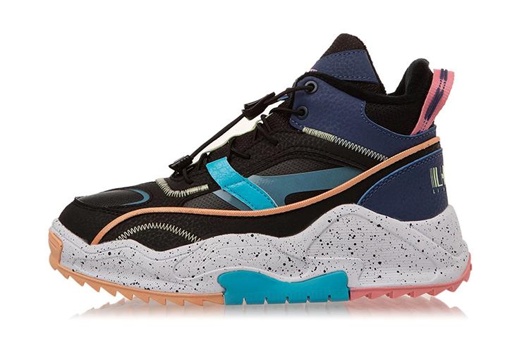 Li Ning YOUNG Утепленные флисом Удобные Нескользящие Амортизирующие Износостойкие Термо Детские Повседневные Кроссовки YKCR190-22 31