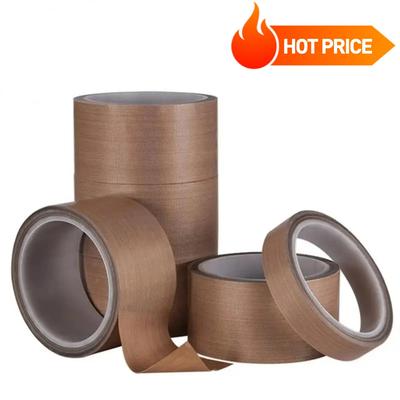 10M High Temperature Resistance Tape 300° C Heat Insulation Sealing Machine Tape 0.18mm Thick 10M/R Resistant Sealing PTFE Tapes