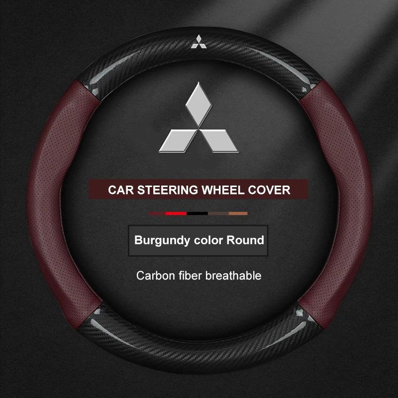 Rvcr3 For Mitsubishi Outlander Pajero Asx Colt Lancer EX Evolution X L200 Triton RALLIART Delica Eclipse Car Steering Wheel Cover