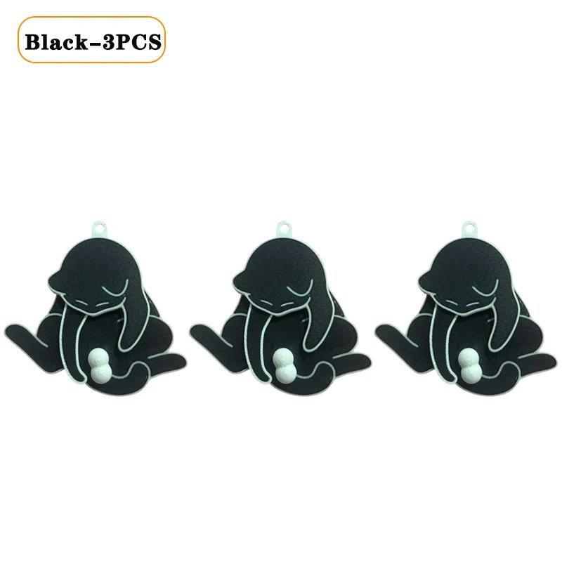 1-40PCS Creative Pull Play Egg Cat Keychain Pendant Cute Rotatable Acrylic Bag Pendant for Women Keyring Purse Car Accessories