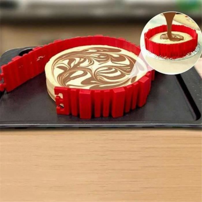 Moule à gâteau - DIY - Silicone Magique - 4 pièces - Antidérapant - 19x5.5cm