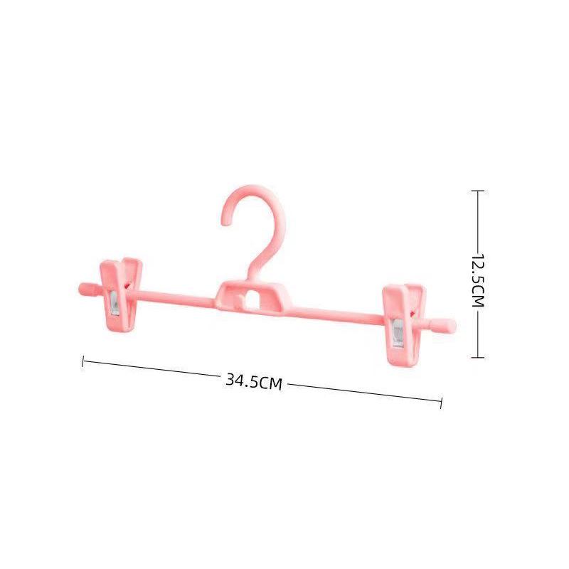 Seamless Non-slip Pants Hanger with Clips - Multi-functional Storage for Trousers and Skirts