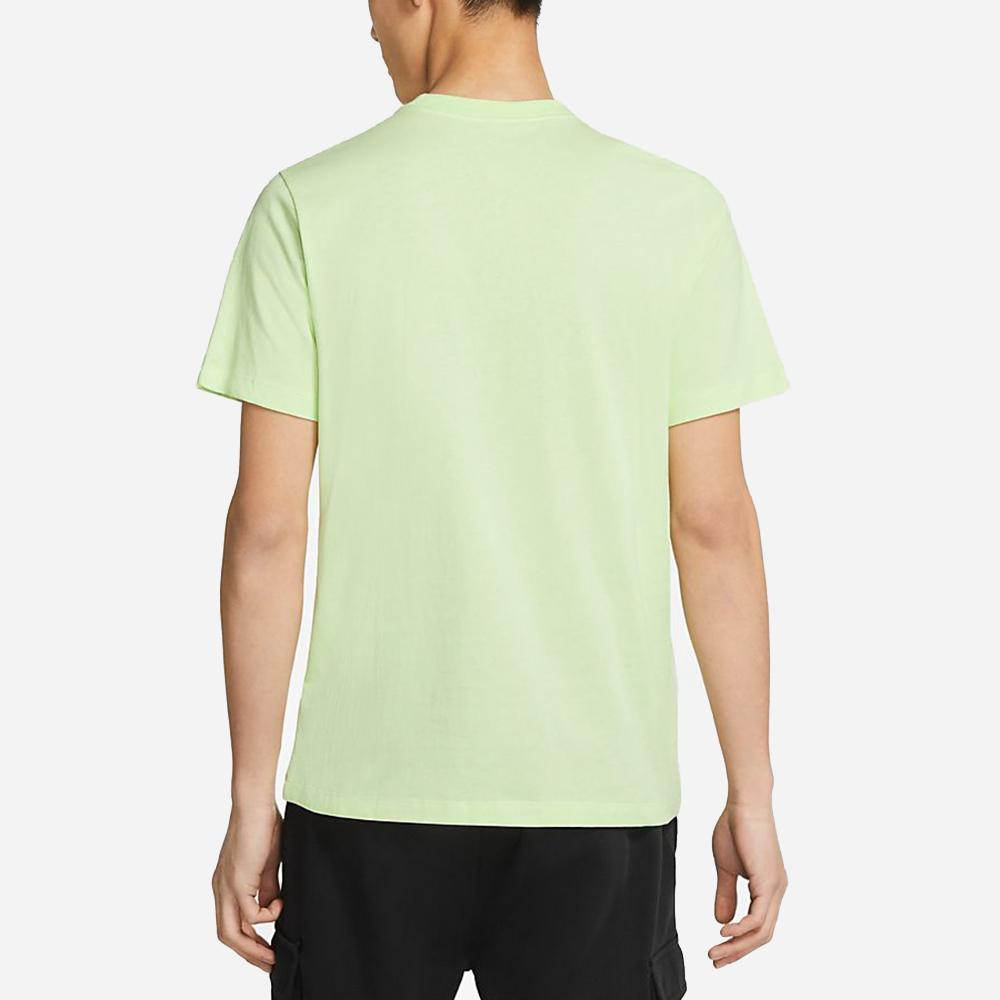 Nike Sportswear Swoosh Casual Athletic Crew Neck Short Sleeve T-Shirt Men Tops Green Yellow DC5095-383