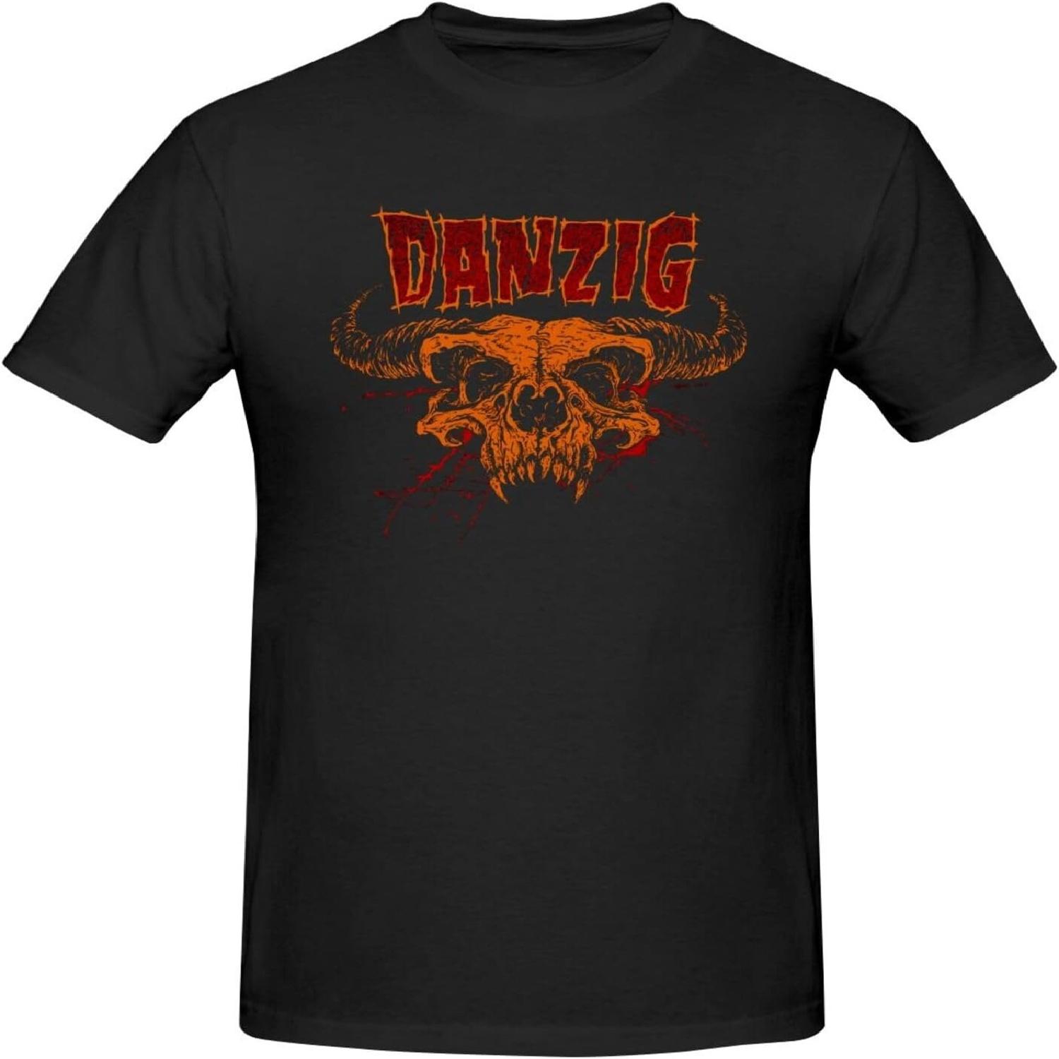 

New Value Glenn Music Danzig+S Unisex Adult Comfortable Soft Short Sleeve Crew Neck Black T-Shirt XXXXXL чорний
