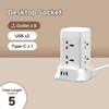 2/3 Layer Surge Protector Tower Power Receptacle Automatic Overloaded Switch Socket Board 2/3/5M Power Cord With Multiple Plugs