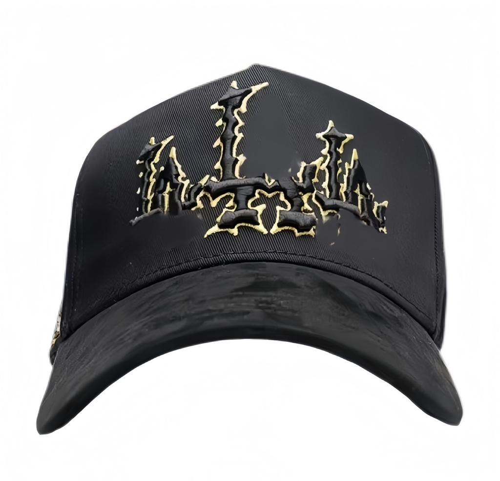 Wholesale Yo No Pesco Star Satin Lined Terry Dobby Embroidered Bling Sports Cap 5 Panel Rhinestone Brim Baseball Caps Barbas