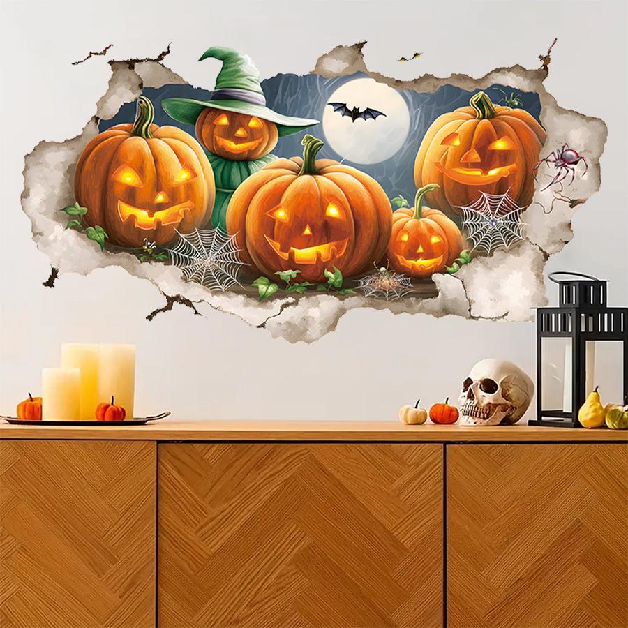 Halloween Wall Stickers Removable Vinyl Decals for Bedroom Living Room Entrance Hall Home Decoration Wall Decal