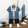 Kinder Lente Hanbok Tweedelig Pak Jongens Meisjes Chinese Stijl Oude Performance Kleding Tang Pak Ademend Performance Show Kleding Set