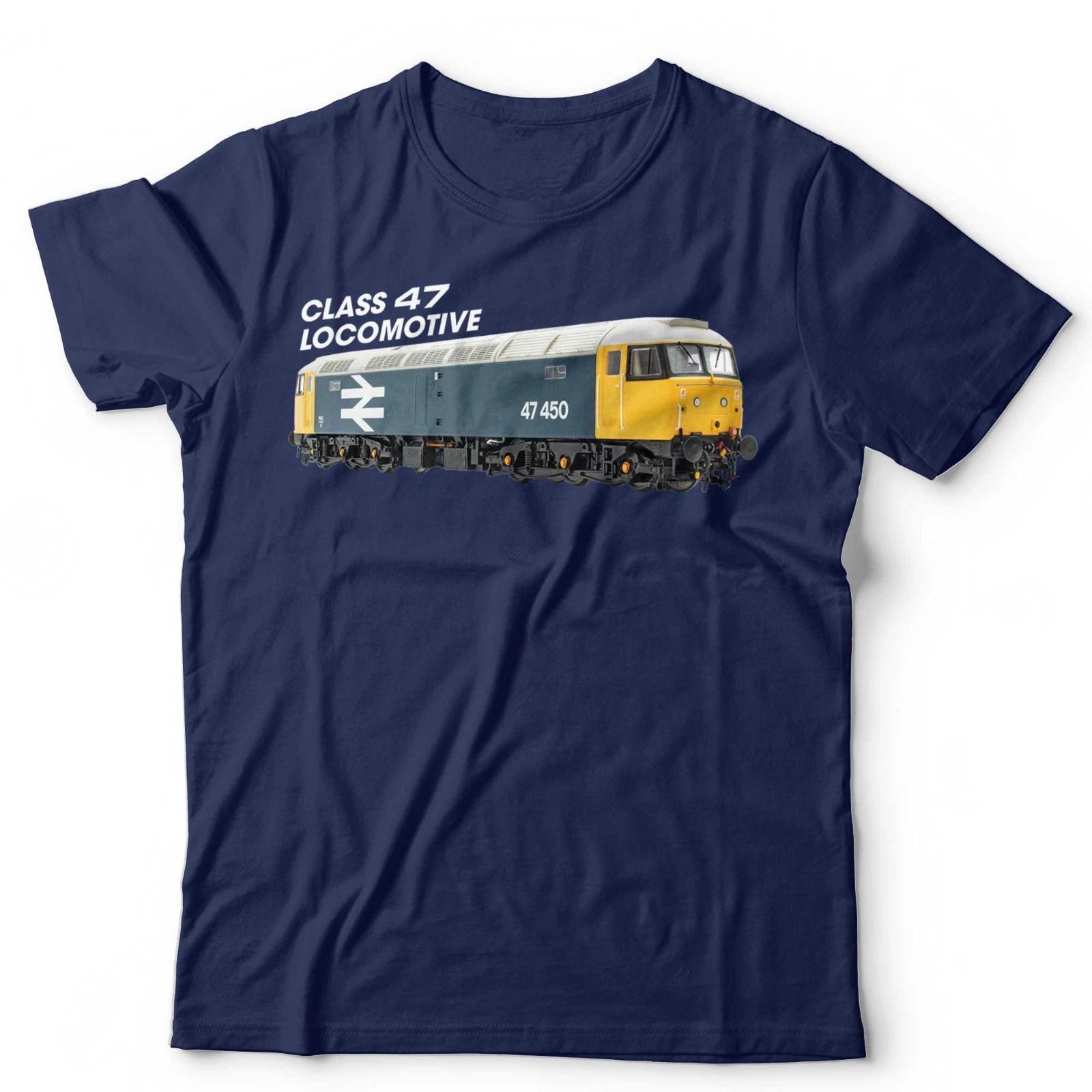 Train T-Shirt Class 47 Locomotive Trainspotter Enthusiast Railfan Unisex & Kids 2XL
