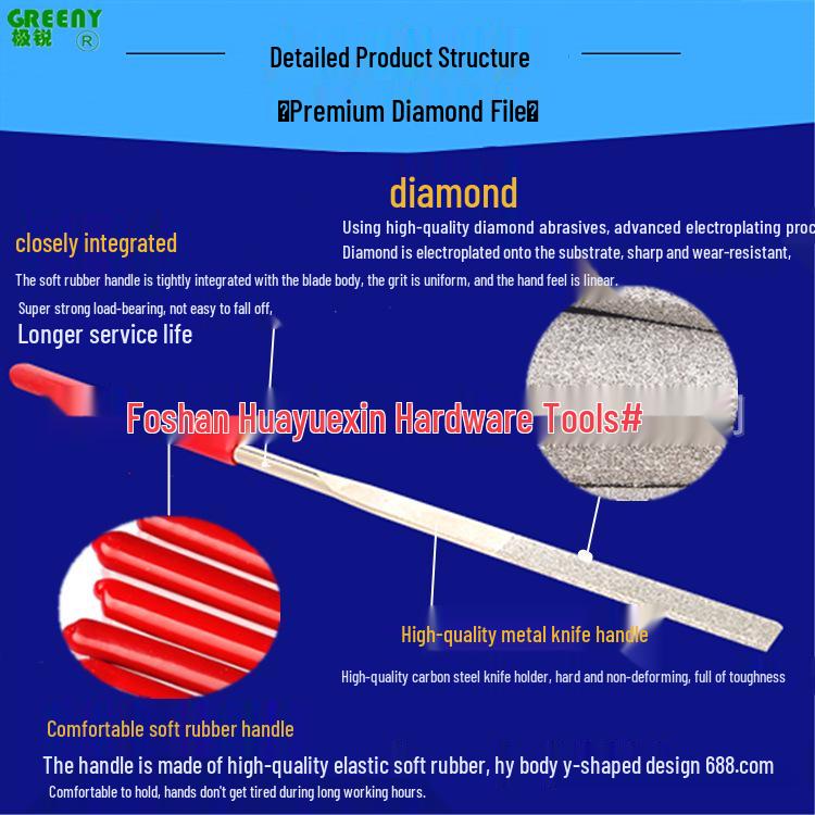 Diamond Electroplated Alloy Mini Files for Shaping