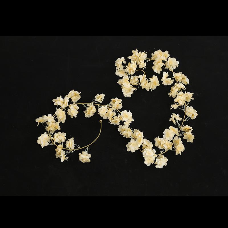 

Cherry Blossom Vine Flower Winding Air Conditioner Duct Vine Blocking Flower Strip Tree Simulation Peach Blossom Decorative Flower Vine Fake Flower шампанского